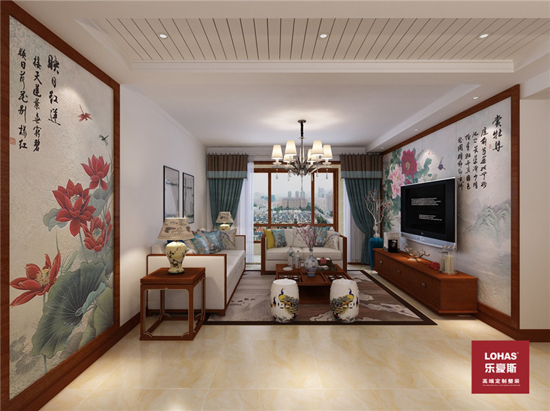 保利花園123平現(xiàn)代中式 保利花園123平現(xiàn)代中式