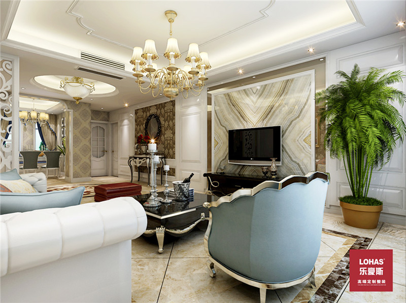 長瑞錦城203平米裝修效果圖