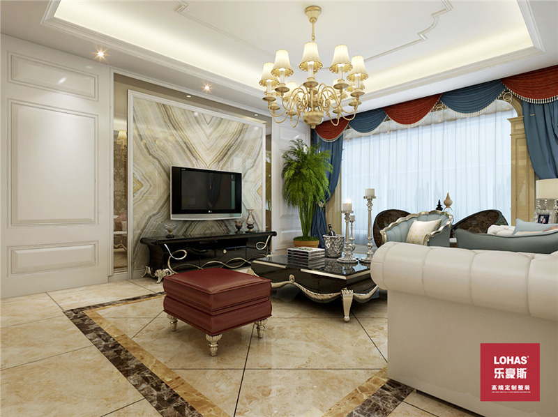 長瑞錦城203平米裝修效果圖