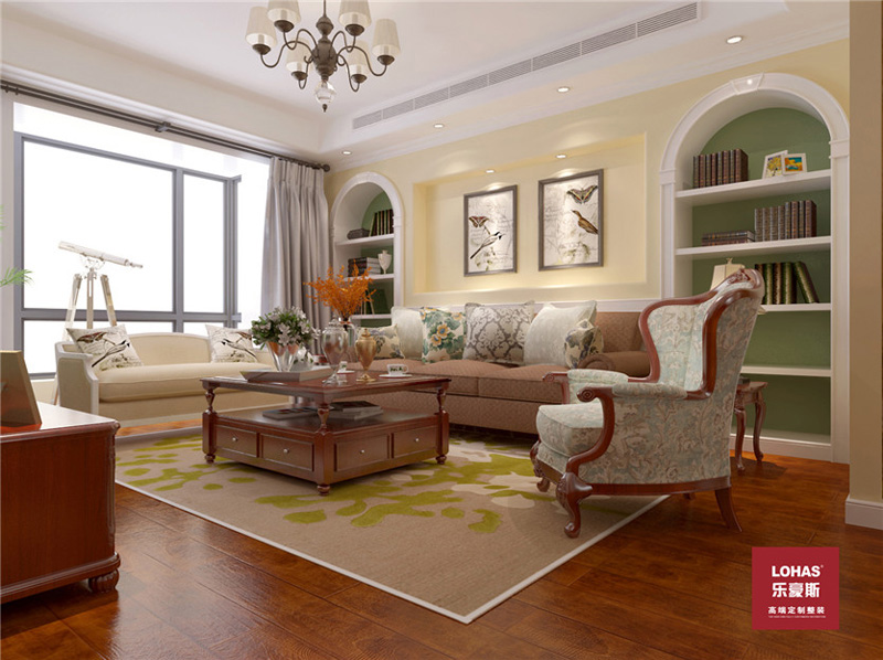 新源燕府186平美式田園風(fēng)格