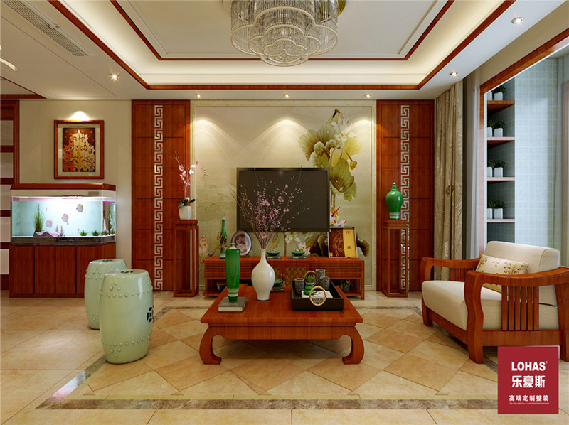 奧北公元新中式裝修效果圖