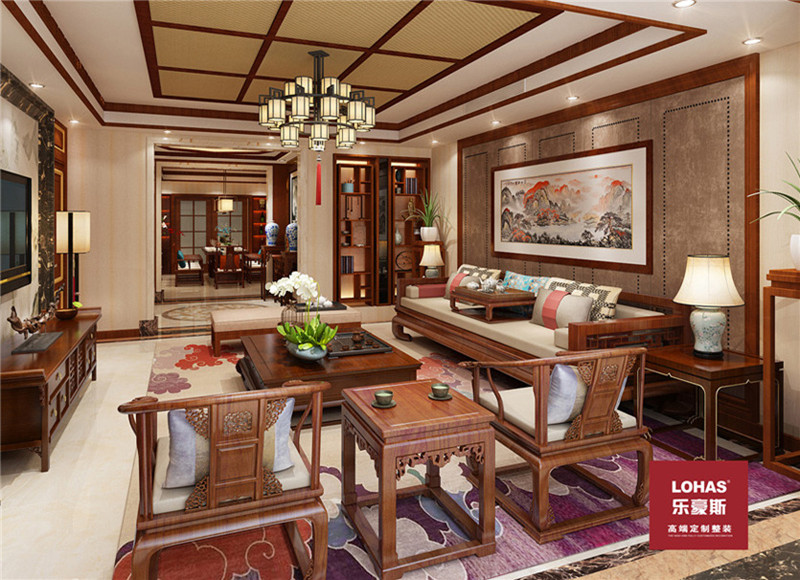 瀚唐200平中式裝修