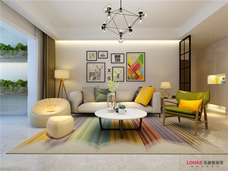 潤(rùn)德天悅城118平米三室兩廳北歐風(fēng)格