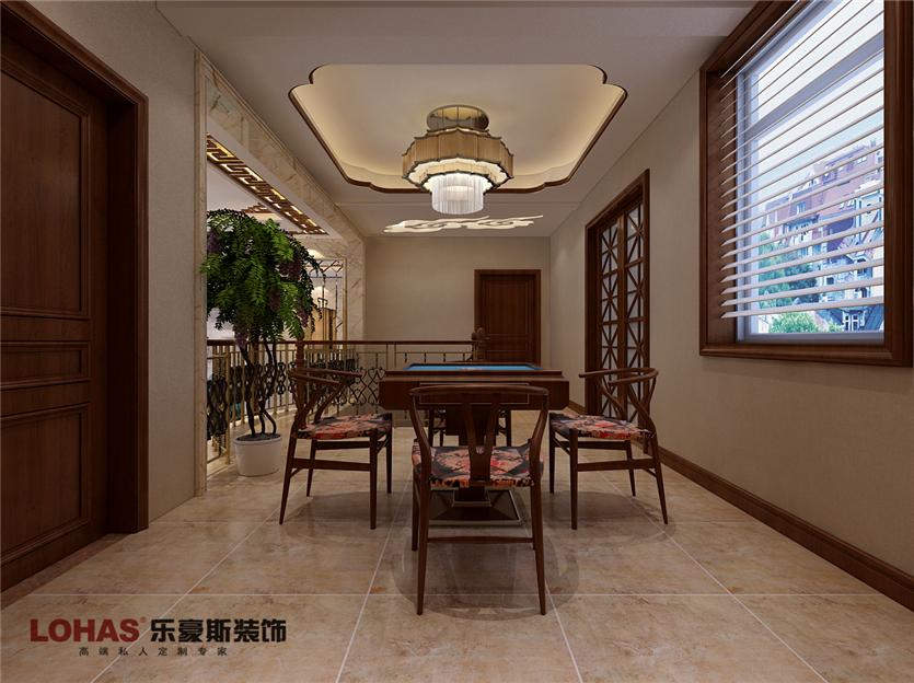 鑫界王府270平四室新中式裝修效果圖