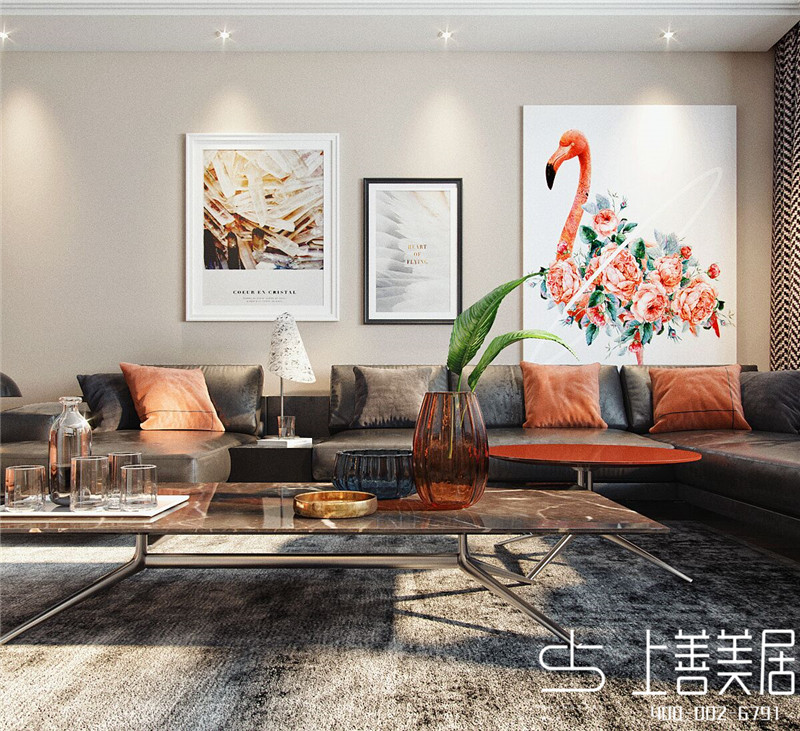 皓順壹號院120平現(xiàn)代簡約