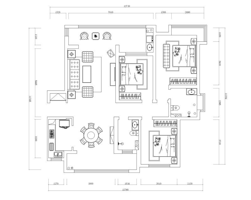 盛邦大都會(huì)/139平/現(xiàn)代