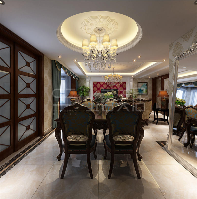 天山熙湖/320平/簡歐風格