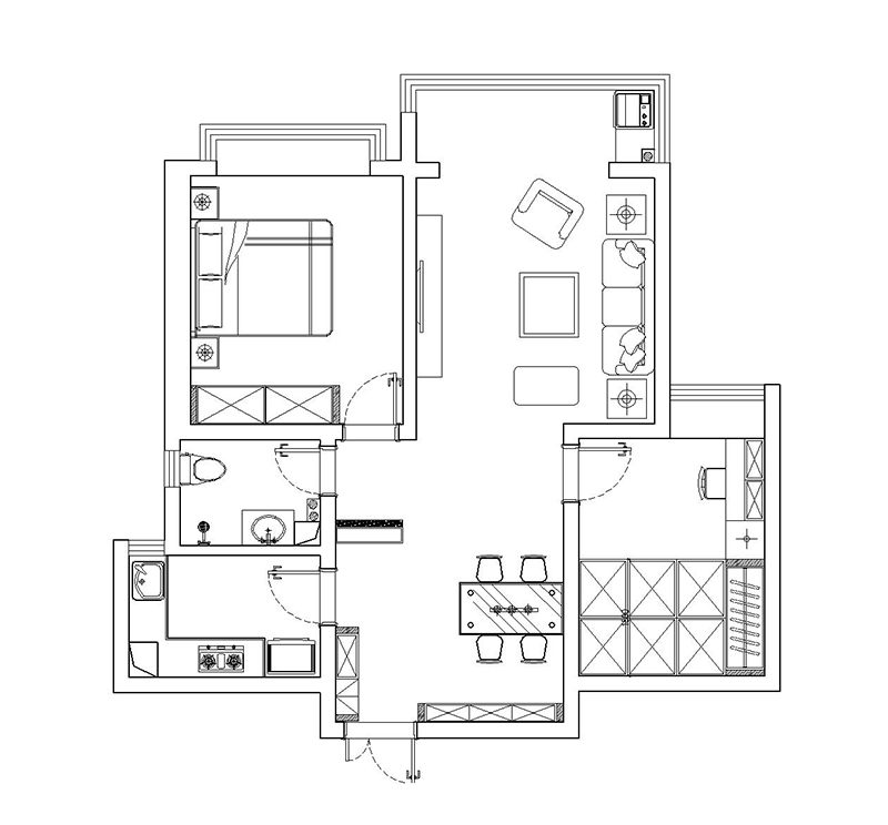盛邦大都會/80平/簡約原木風格