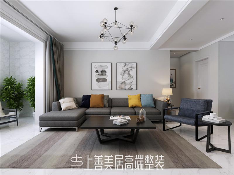 建和園130平簡約裝修效果圖