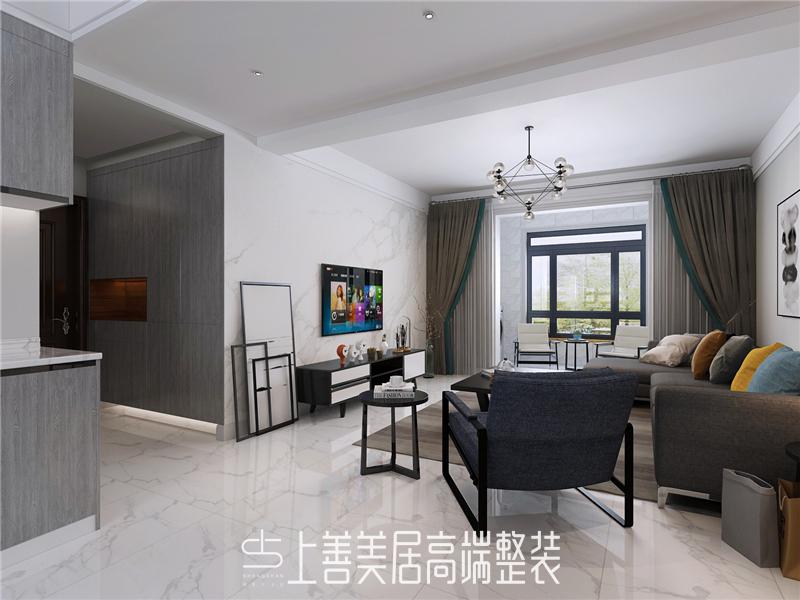 建和園130平簡約裝修效果圖