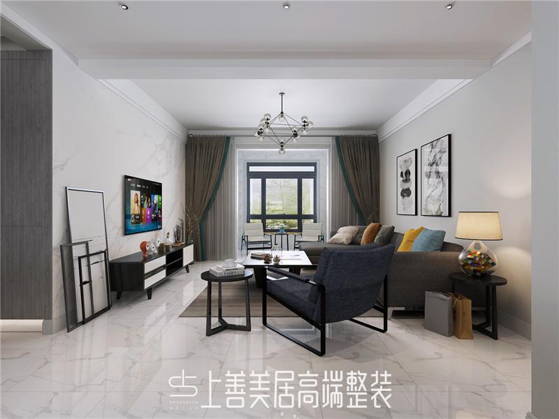 建和園130平簡約裝修效果圖