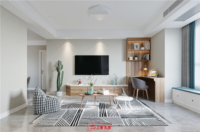 厚德福城90平簡約風(fēng)格案例