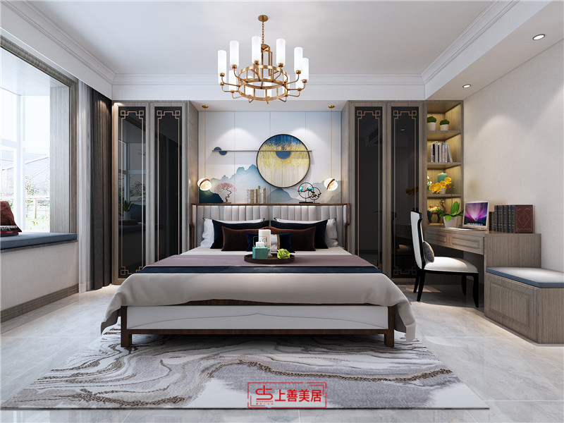 帝王國際160平米新中式效果圖