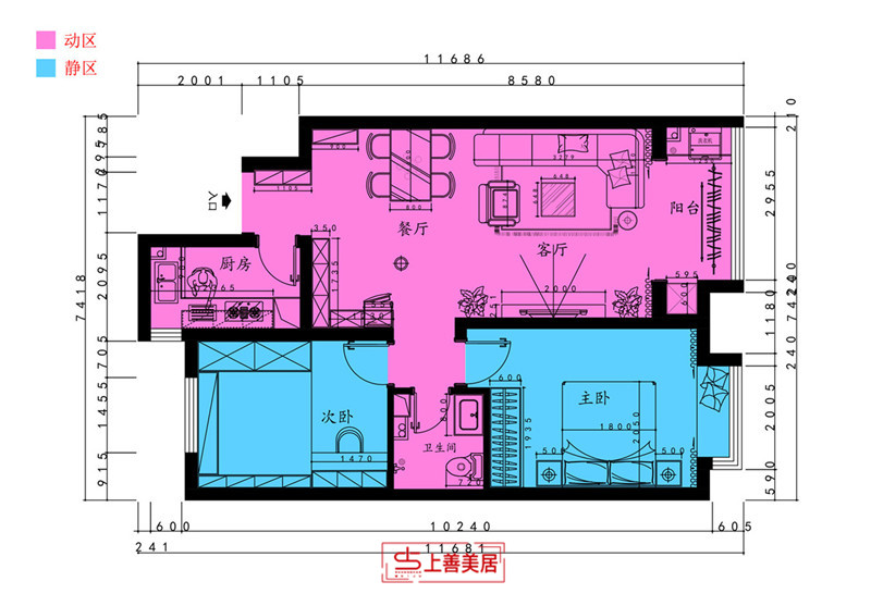 廣安云棠/現(xiàn)代簡(jiǎn)約/90㎡