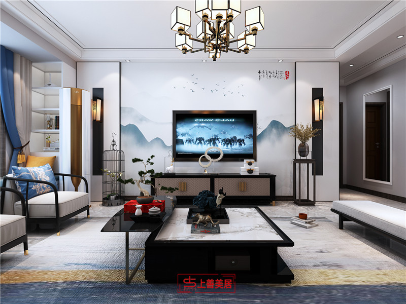 奧體中心/新中式/135平