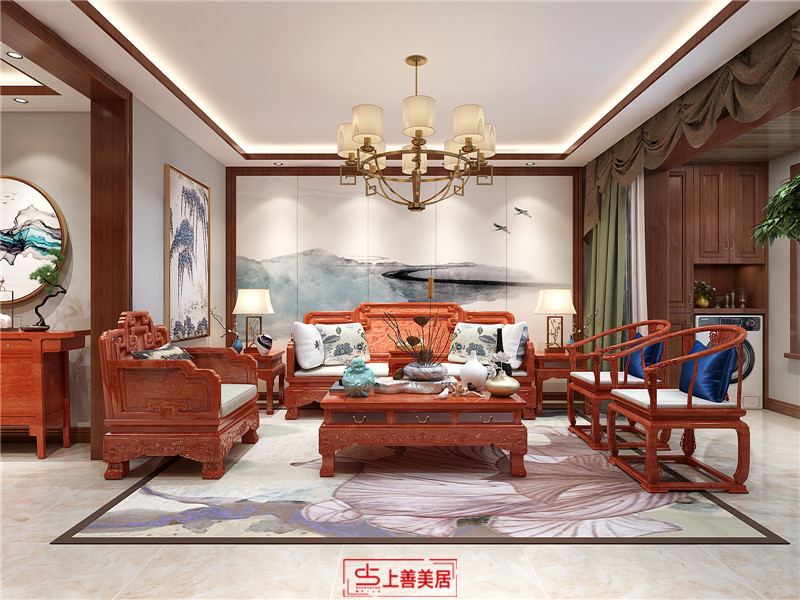 保利拉菲頂躍/210㎡/中式