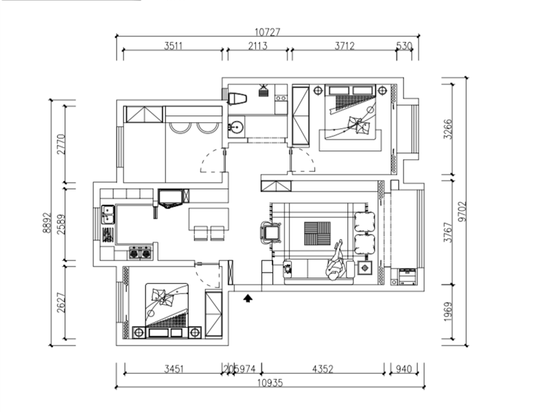 天洲視界城/110㎡/現(xiàn)代