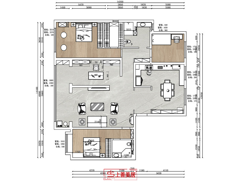 融創(chuàng)中心/新中式/210㎡