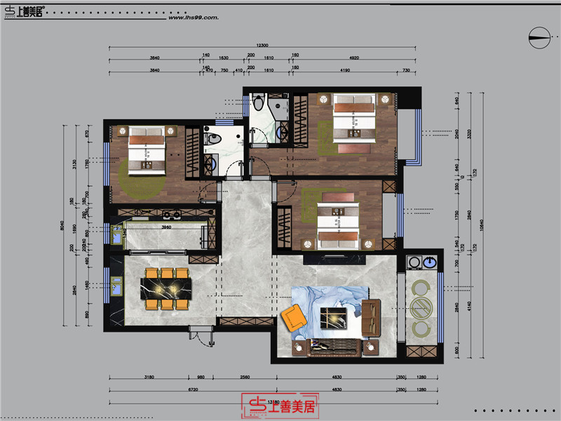 公園首府/140㎡/現(xiàn)代風