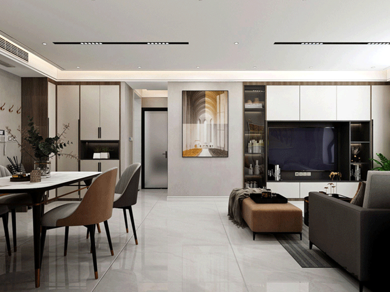 華濰公寓120平現(xiàn)代風(fēng)格 客廳1