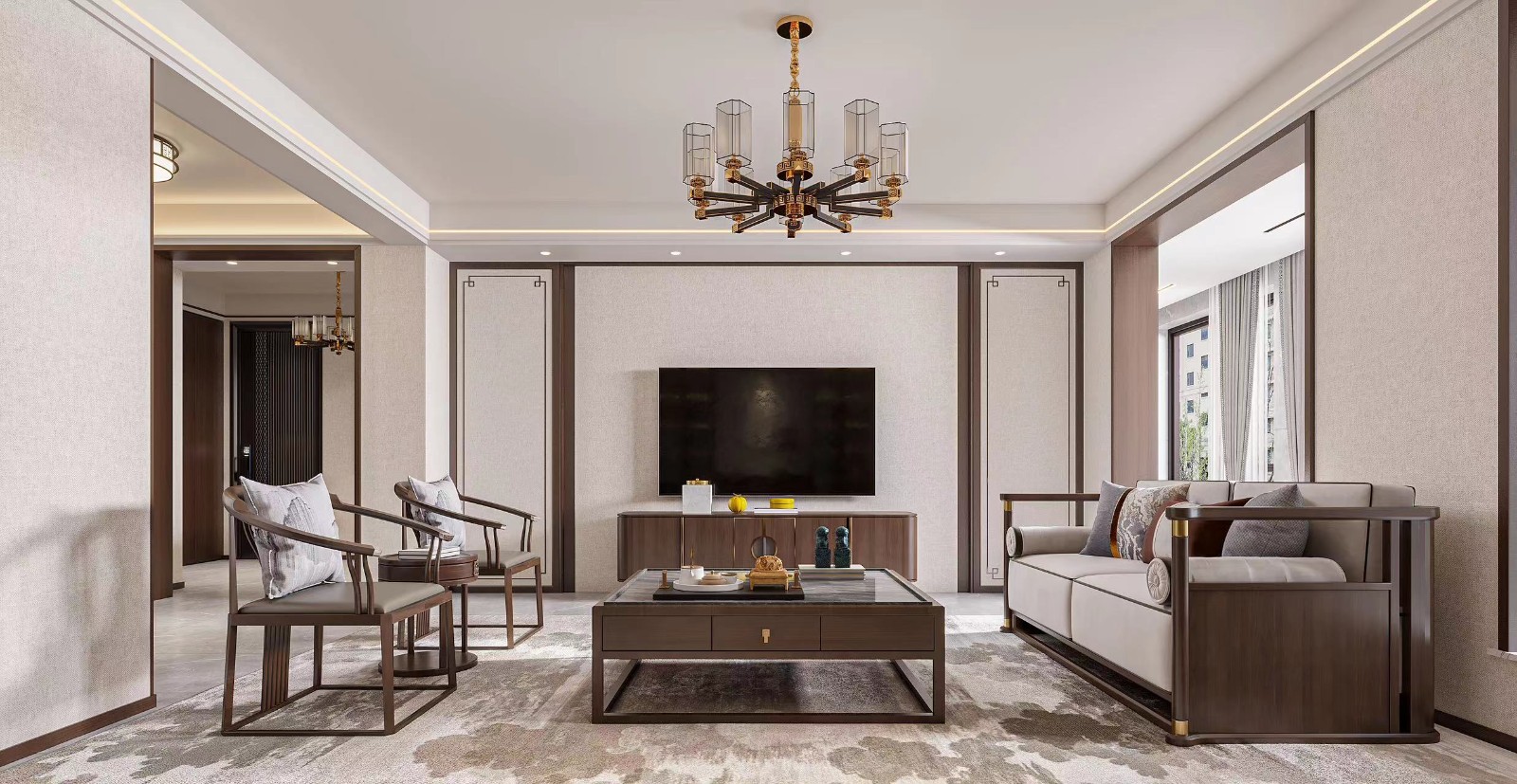 國(guó)仕山/245㎡/新中式