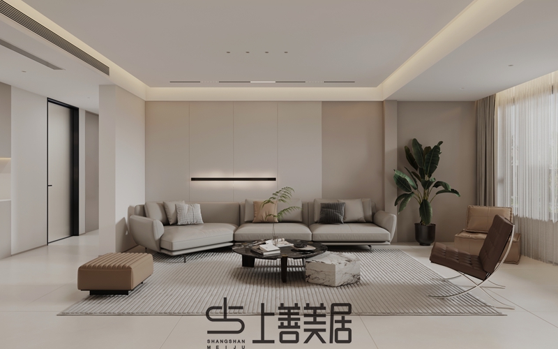 金橋華府138平米奶油風(fēng)裝修設(shè)計