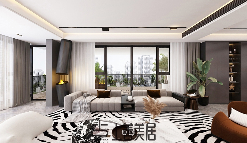 瑞凝府211㎡四室兩廳裝修設(shè)計