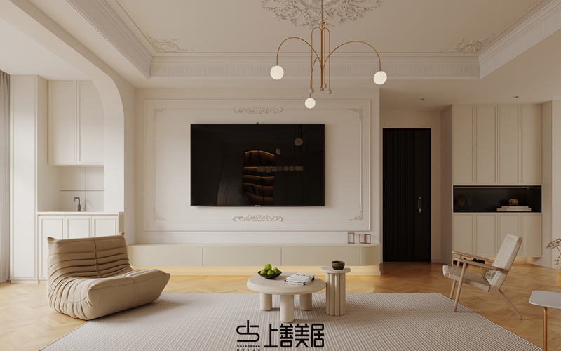 欒城林蔭春天170平米法式裝修設計