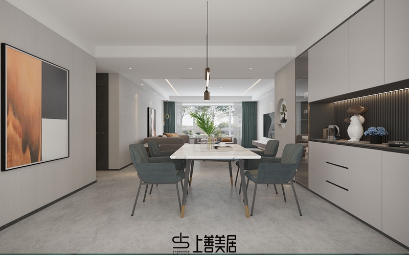 國(guó)瑞城140平現(xiàn)代簡(jiǎn)約裝修設(shè)計(jì)07