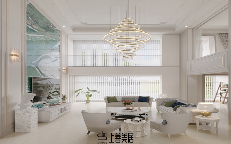 保定康城紫玉府140㎡輕奢裝修案例